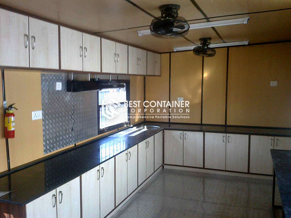 Kitchen and dining cabin